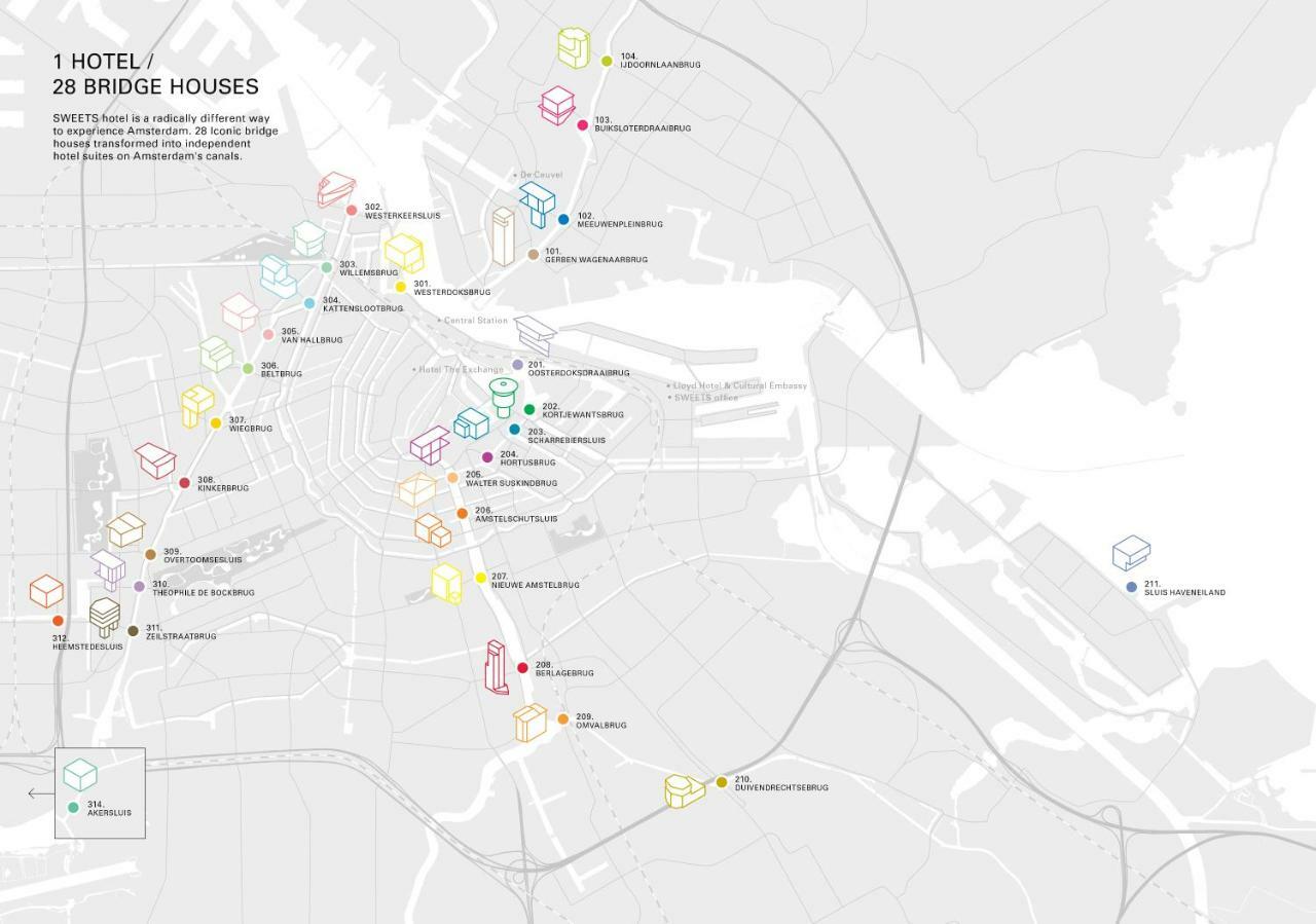 Sweets - Wiegbrug Amsterdam Eksteriør bilde